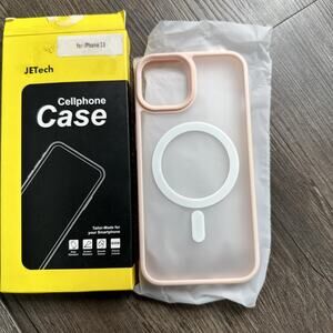 JETech Magnetic Case for iPhone 13 6.1-Inch Compatible with MagSafe chalk pink